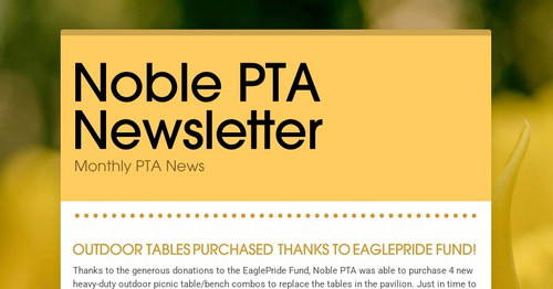Noble PTA Newsletter