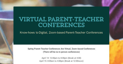 Virtual Parent-Teacher Conferences