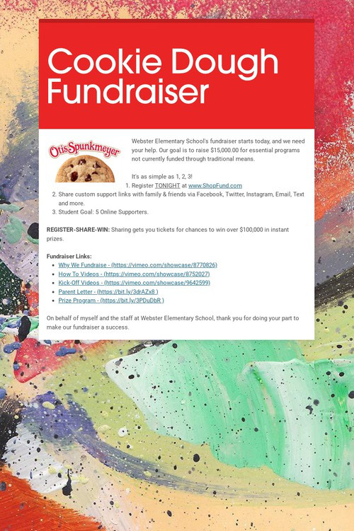 Cookie Dough Fundraiser