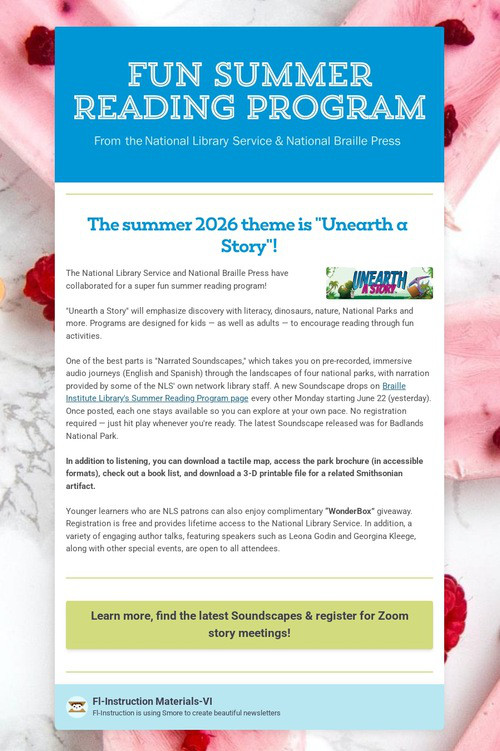 Fun Summer Reading Program