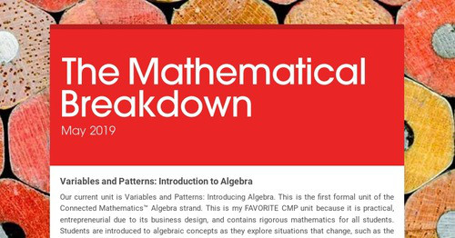 Math Graph Digital Newsletter Design newsletters to spread the word online | Smore