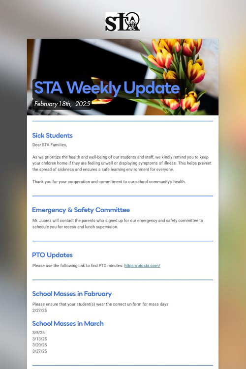 STA Weekly Update