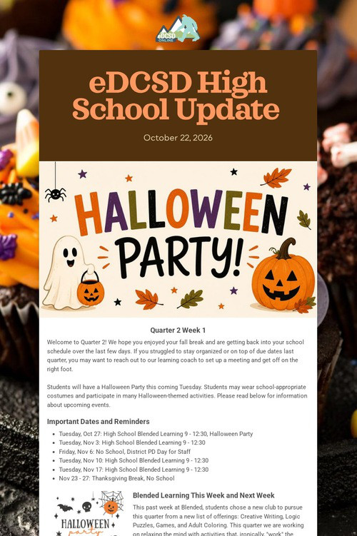 eDCSD High School Update