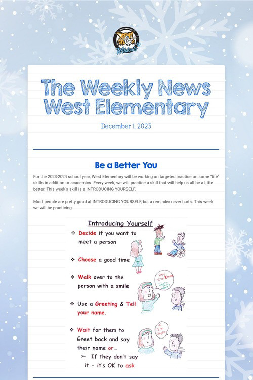 The Weekly News West Elementary