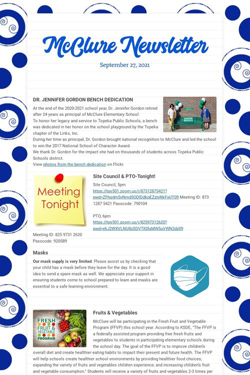 McClure Newsletter