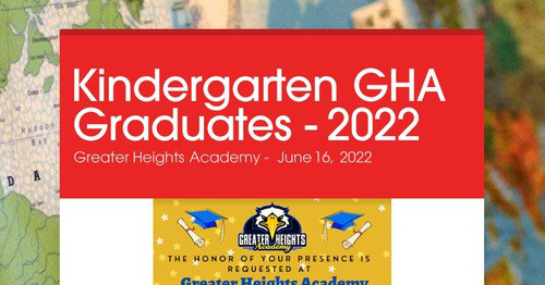 Kindergarten GHA Graduates - 2022