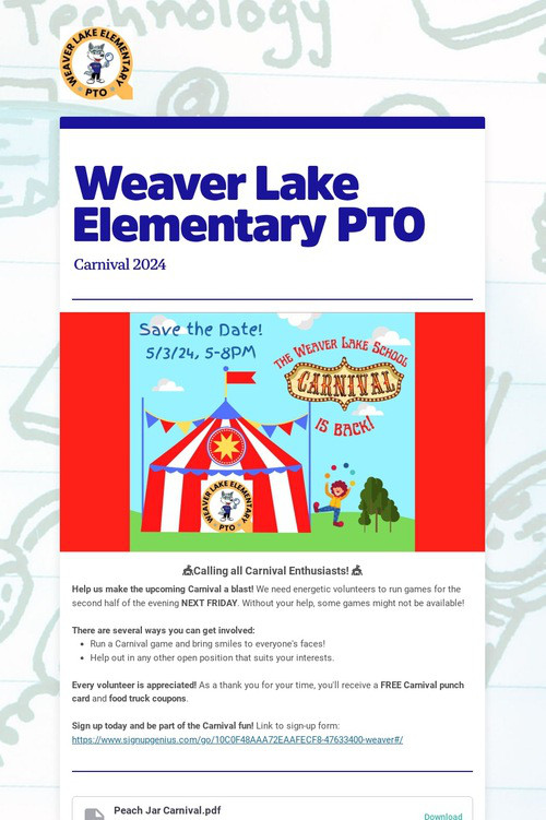 Weaver Lake Elementary PTO