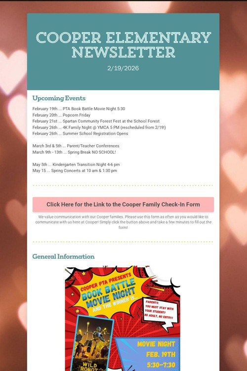 Cooper Elementary Newsletter