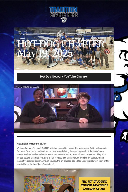 HOT DOG CHATTER May 19, 2025