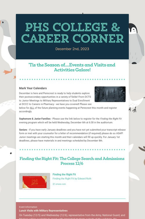 PHS College & Career Corner