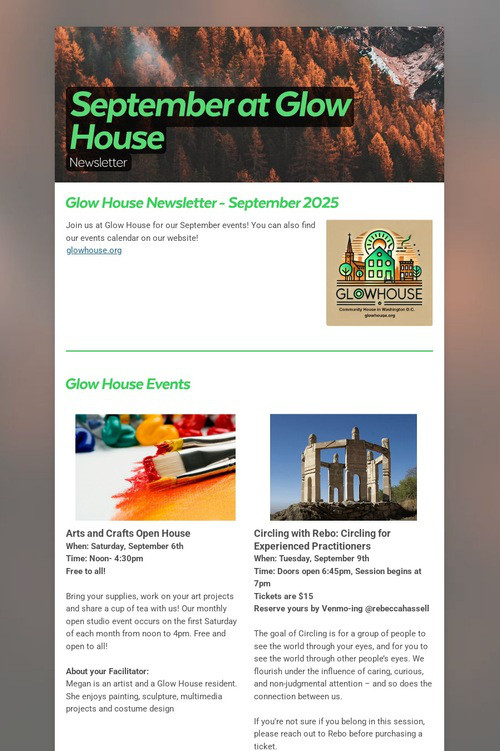 September at Glow House