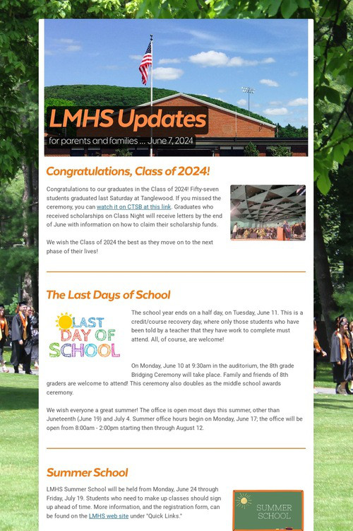 LMHS Updates