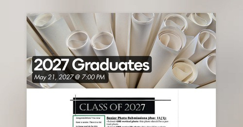 2027 Graduates