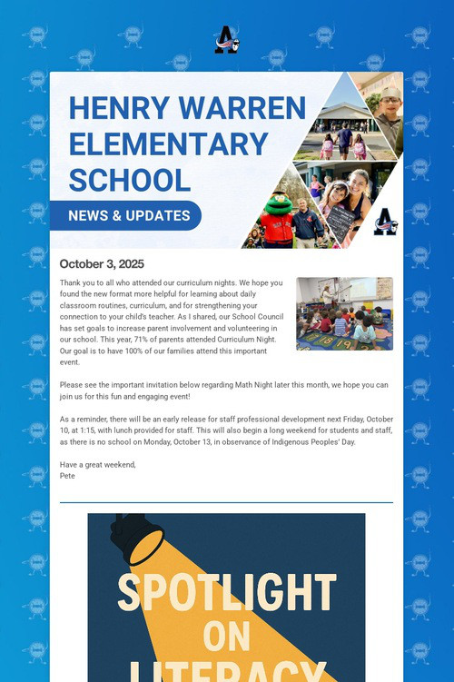 Warren School Weekly Update