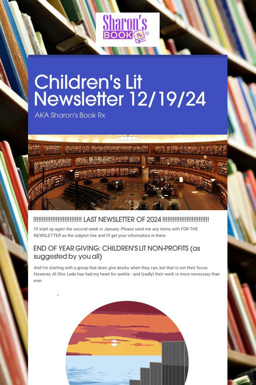 Children's Lit Newsletter 12/19/24