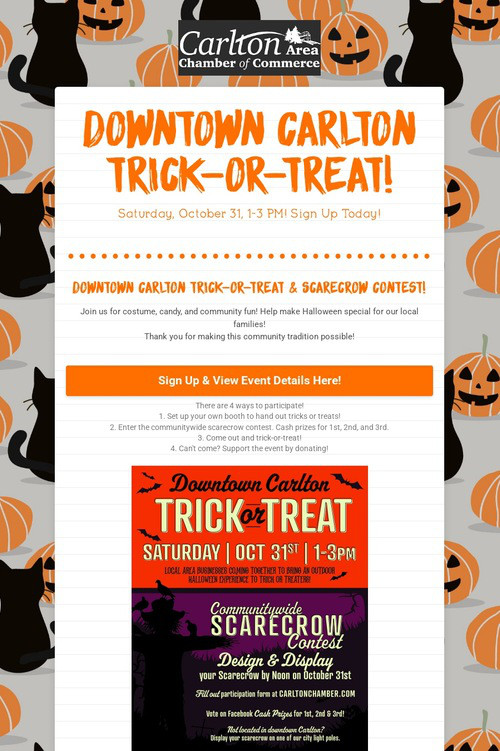 Downtown Carlton Trick-or-Treat!