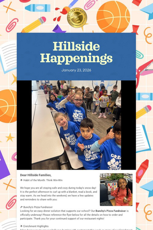 Hillside Happenings