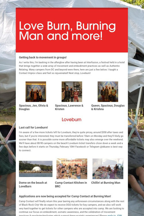Love Burn, Burning Man and more!