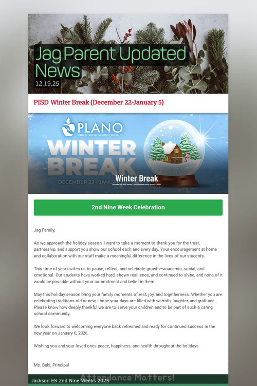 Jag Parent Updated News