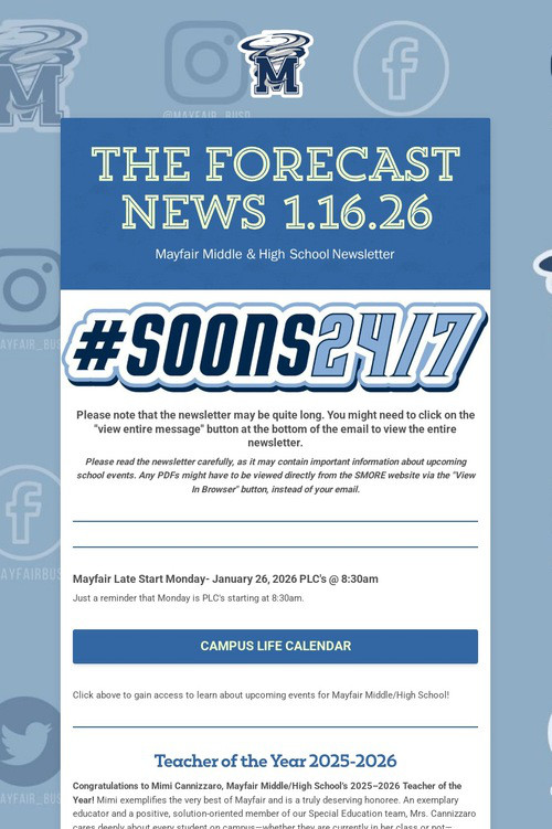 THE FORECAST News 1.16.26
