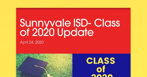 Sunnyvale ISD- Class of 2020 Update