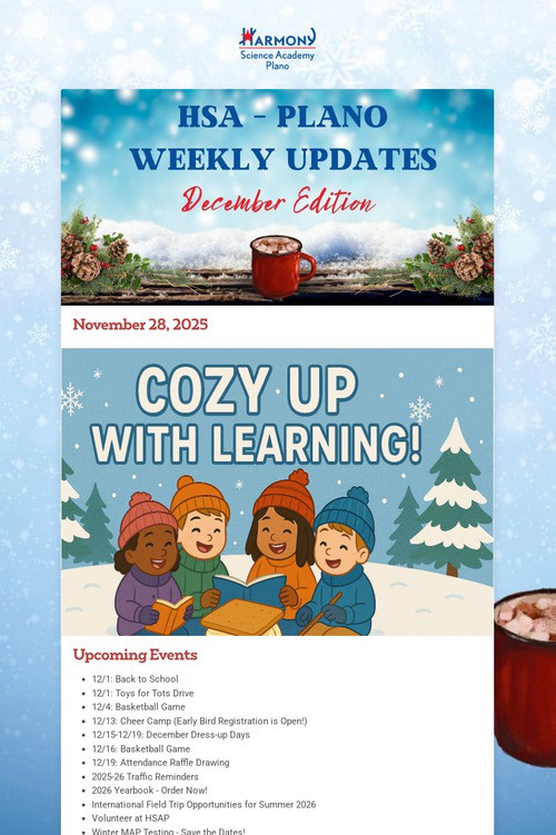 HSA - Plano Weekly Updates
