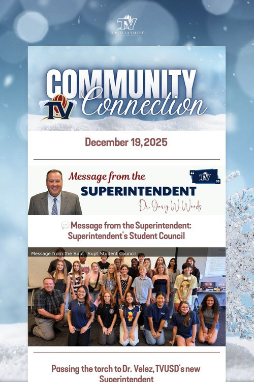TVUSD COMMUNITY CONNECTION