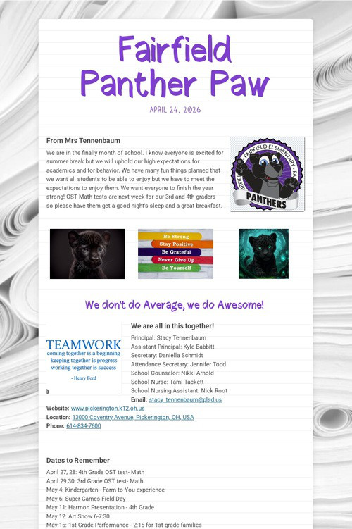 Fairfield Panther Paw