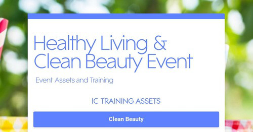 Healthy Living & Clean Beauty Event