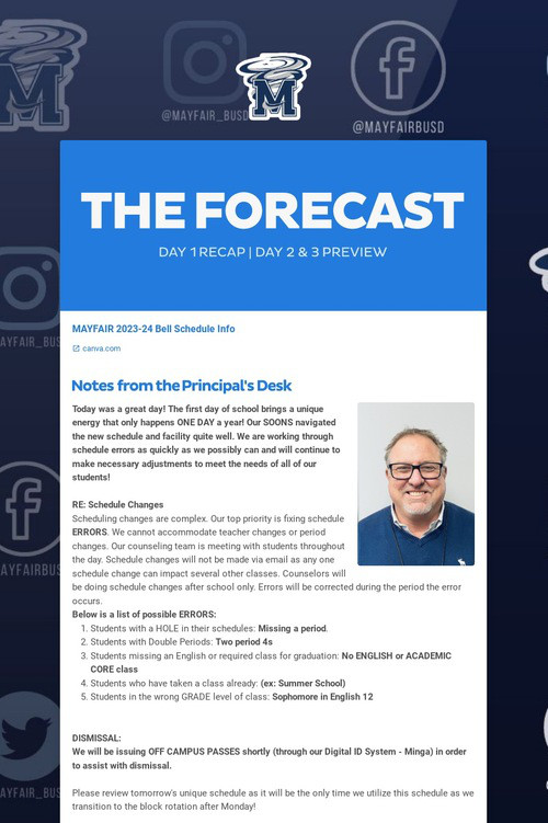 THE FORECAST