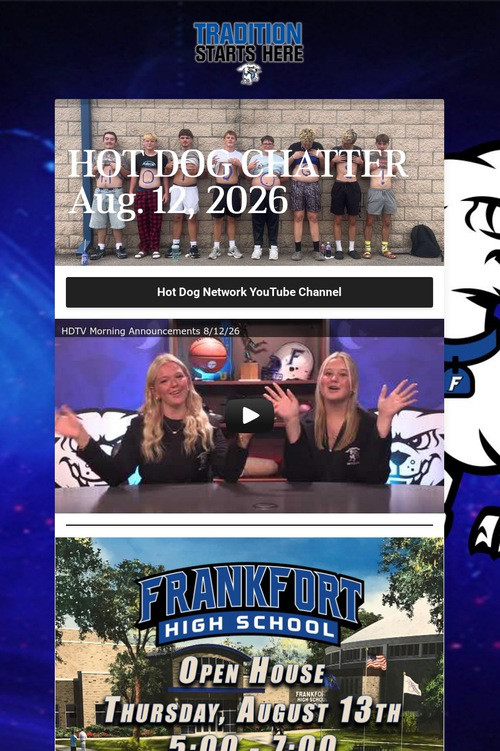 HOT DOG CHATTER Aug. 12, 2026
