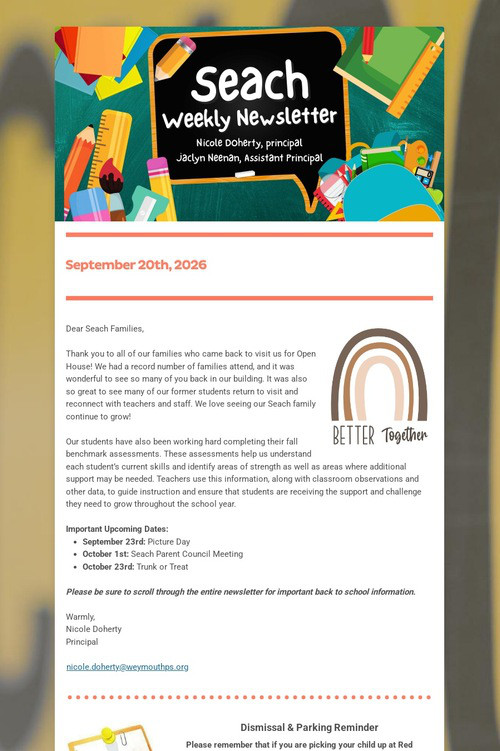 Seach Weekly Newsletter