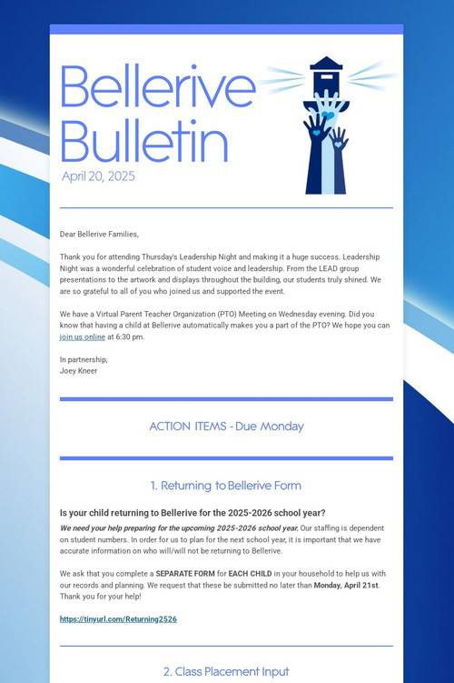 Bellerive Bulletin