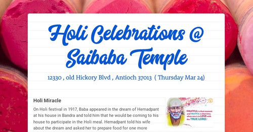 holi newsletter