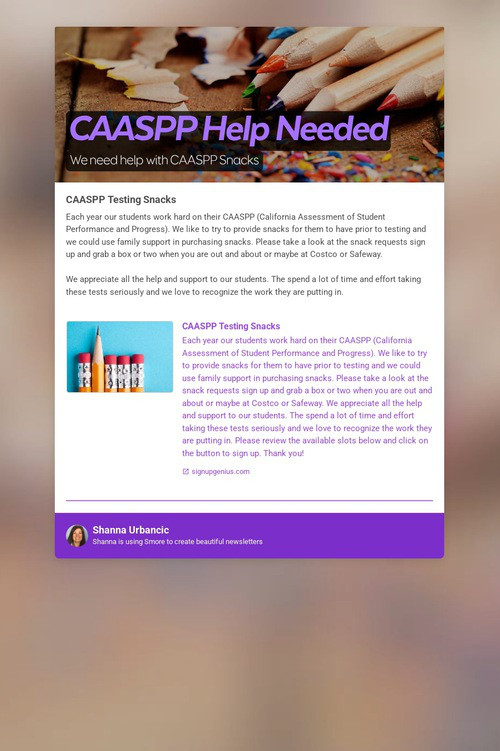 CAASPP Help Needed