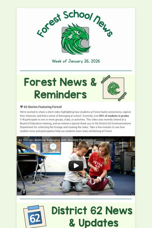 Forest School News (1.25.26)