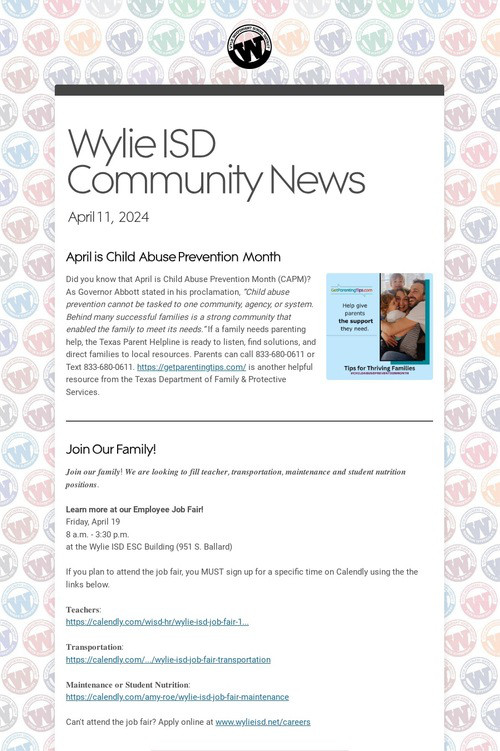 Wylie ISD Community News