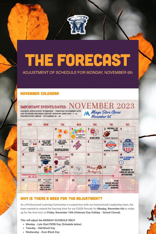 THE FORECAST