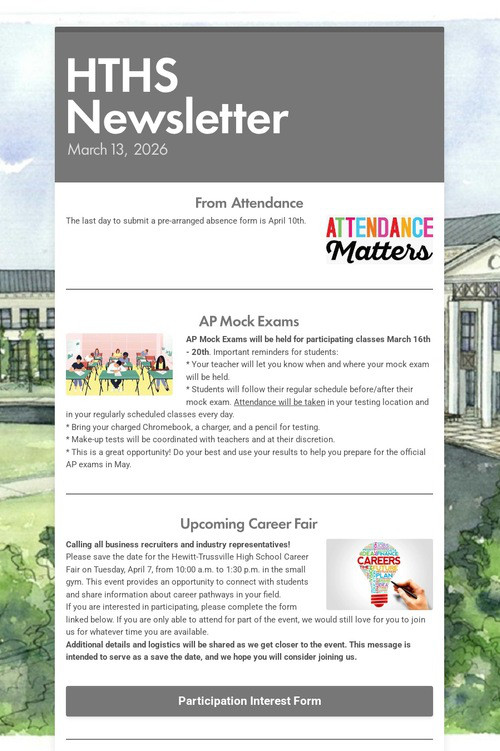 HTHS Newsletter