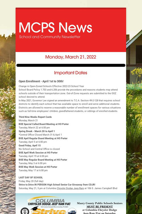MCPS News