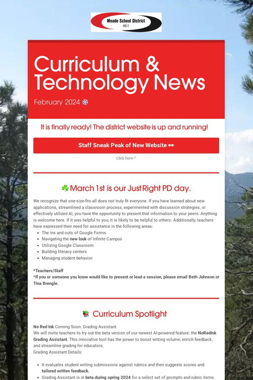 Curriculum & Technology News