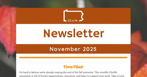 November 2025 Newsletter