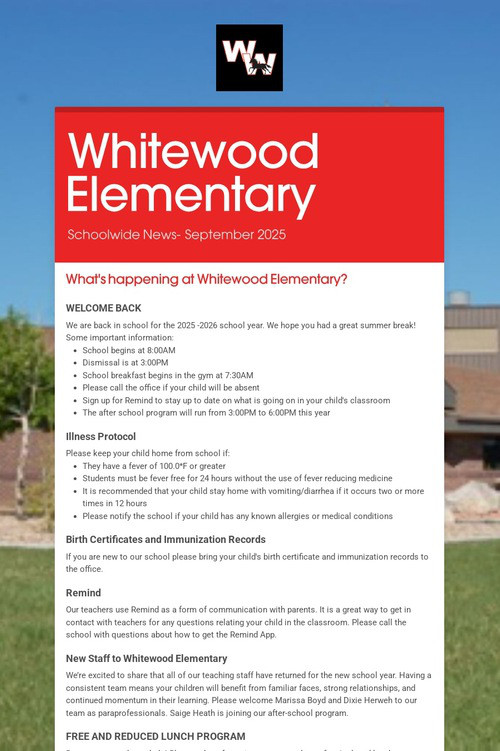 Whitewood Elementary