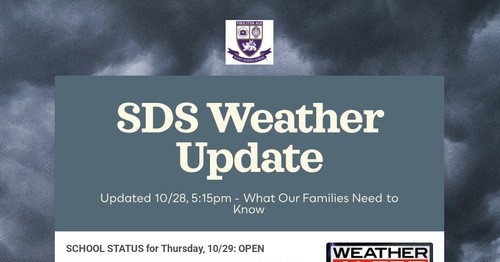 DMS Weather Updates