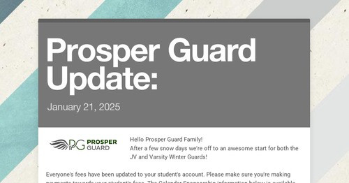 Prosper Guard Update: