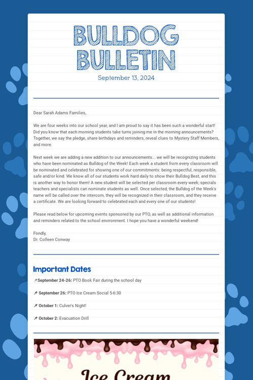 BULLDOG BULLETIN
