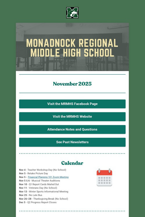 November 2025 MRMHS Newsletter