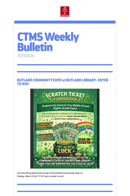 CTMS Weekly Bulletin