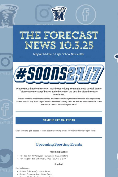 THE FORECAST News 10.3.25