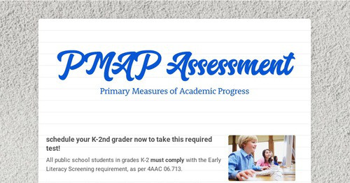 Pmap Form PMAP Assessment | Smore Newsletters